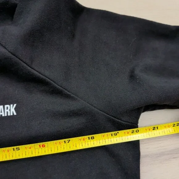 Gymshark Hoodie‎ Pullover Womens Medium Black Workout Gym Activewear Athleisure - Picture 6 of 10